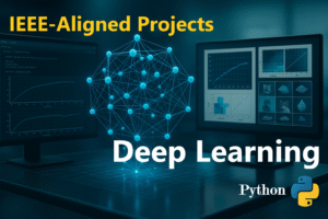 Network nodes and connections with glowing lines