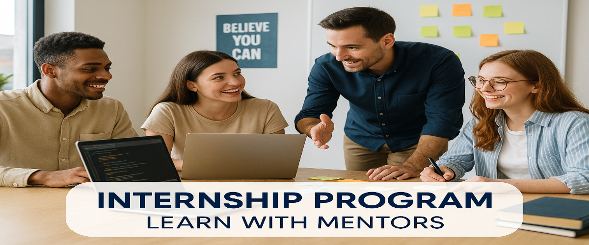 Internship Program - Students learning with mentors